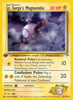 Lt. Surge's Magnemite 50/132 — Gym Heroes