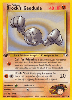 Brock's Geodude 66/132 — Gym Heroes