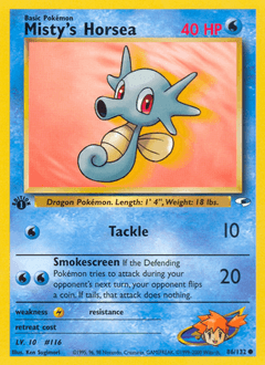 Misty's Horsea 86/132 — Gym Heroes