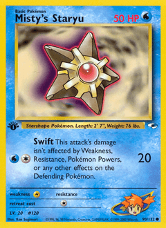 Misty's Staryu 90/132 — Gym Heroes