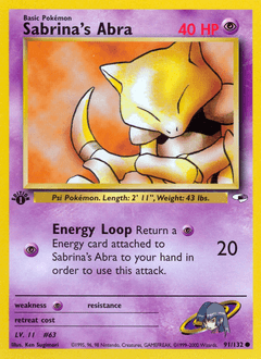 Sabrina's Abra 91/132 — Gym Heroes