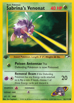Sabrina's Venonat 96/132 — Gym Heroes