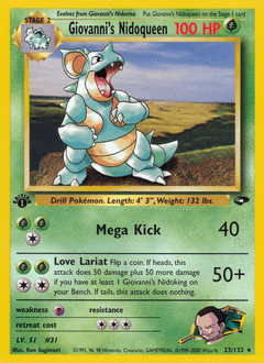 Giovanni's Nidoqueen 23/132 — Gym Challenge