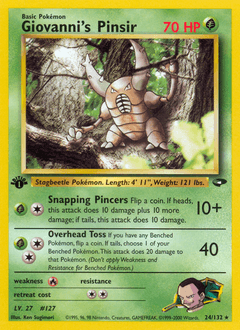 Giovanni's Pinsir 24/132 — Gym Challenge