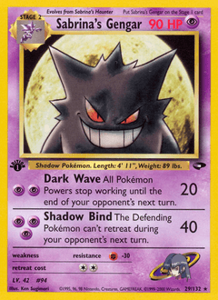 Sabrina's Gengar 29/132 — Gym Challenge