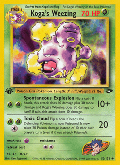 Koga's Weezing 50/132 — Gym Challenge