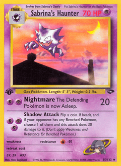 Sabrina's Haunter 55/132 — Gym Challenge