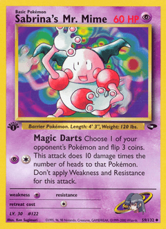 Sabrina's Mr. Mime 59/132 — Gym Challenge