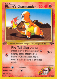 Blaine's Charmander 60/132 — Gym Challenge