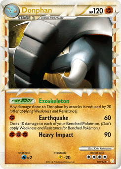 Donphan 107/123 — HeartGold & SoulSilver