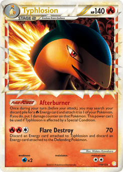 Typhlosion 110/123 — HeartGold & SoulSilver