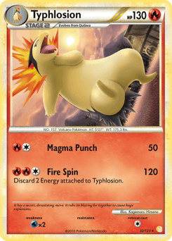 Typhlosion 32/123 — HeartGold & SoulSilver
