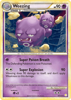 Weezing 34/123 — HeartGold & SoulSilver