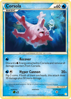 Corsola 37/123 — HeartGold & SoulSilver