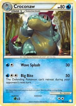 Croconaw 38/123 — HeartGold & SoulSilver