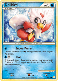 Delibird 39/123 — HeartGold & SoulSilver