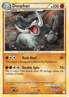 Donphan 40/123 — HeartGold & SoulSilver