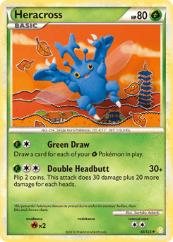 Heracross 43/123 — HeartGold & SoulSilver