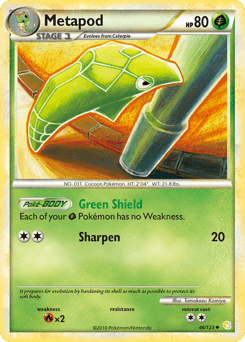 Metapod 46/123 — HeartGold & SoulSilver