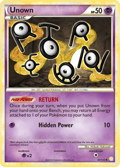 Unown 54/123 — HeartGold & SoulSilver