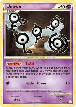Unown 55/123 — HeartGold & SoulSilver