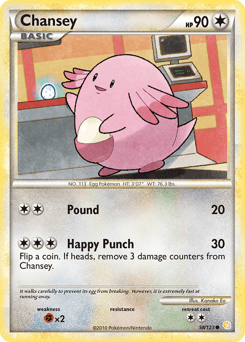 Chansey 58/123 — HeartGold & SoulSilver