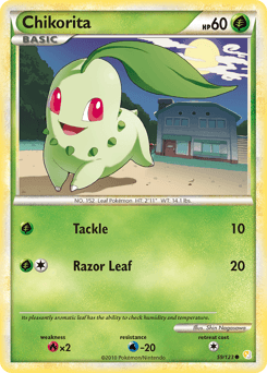 Chikorita 59/123 — HeartGold & SoulSilver