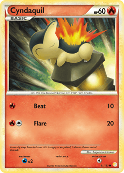 Cyndaquil 61/123 — HeartGold & SoulSilver