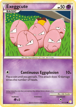 Exeggcute 63/123 — HeartGold & SoulSilver