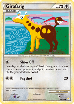 Girafarig 64/123 — HeartGold & SoulSilver