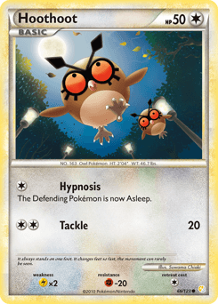 Hoothoot 66/123 — HeartGold & SoulSilver