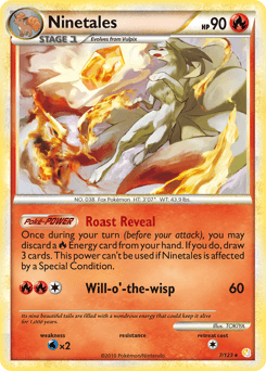 Ninetales 7/123 — HeartGold & SoulSilver