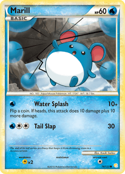 Marill 74/123 — HeartGold & SoulSilver