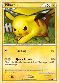 Pikachu 78/123 — HeartGold & SoulSilver