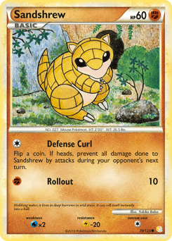 Sandshrew 79/123 — HeartGold & SoulSilver