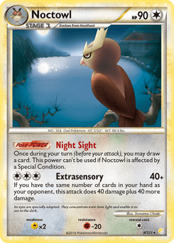 Noctowl 8/123 — HeartGold & SoulSilver