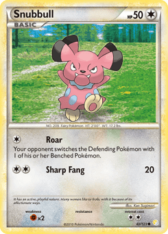 Snubbull 82/123 — HeartGold & SoulSilver