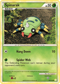 Spinarak 83/123 — HeartGold & SoulSilver