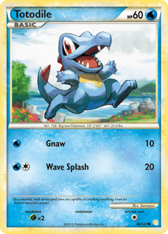 Totodile 86/123 — HeartGold & SoulSilver