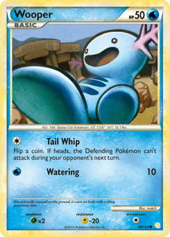 Wooper 88/123 — HeartGold & SoulSilver