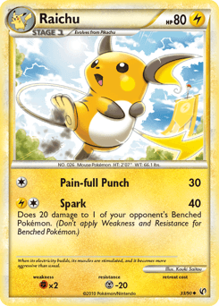Raichu 33/90 — HS—Undaunted