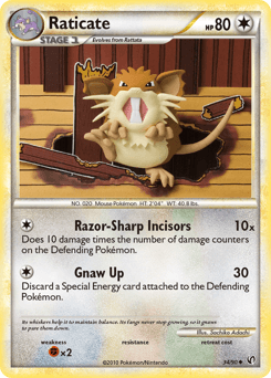 Raticate 34/90 — HS—Undaunted