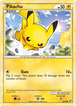Pikachu 61/90 — HS—Undaunted
