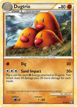 Dugtrio 19/102 — HS—Triumphant