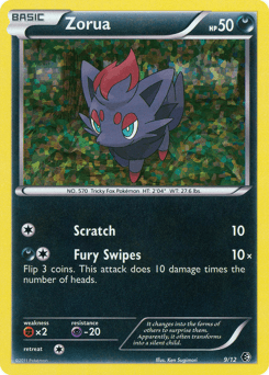 Zorua 9/12 — McDonald's Collection 2011