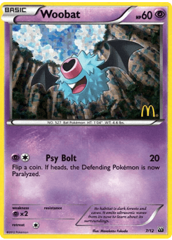 Woobat 7/12 — McDonald's Collection 2012