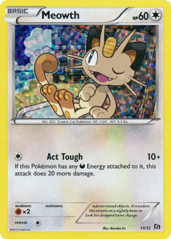 Meowth 11/12 — McDonald's Collection 2016
