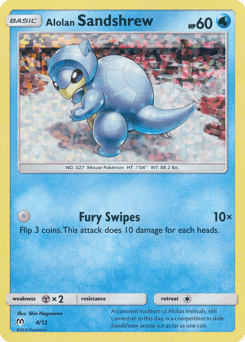 Alolan Sandshrew 4/12 — McDonald's Collection 2019