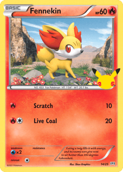 Fennekin 14/25 — McDonald's Collection 2021