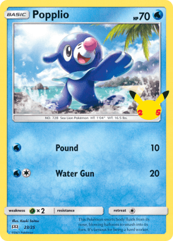 Popplio 23/25 — McDonald's Collection 2021